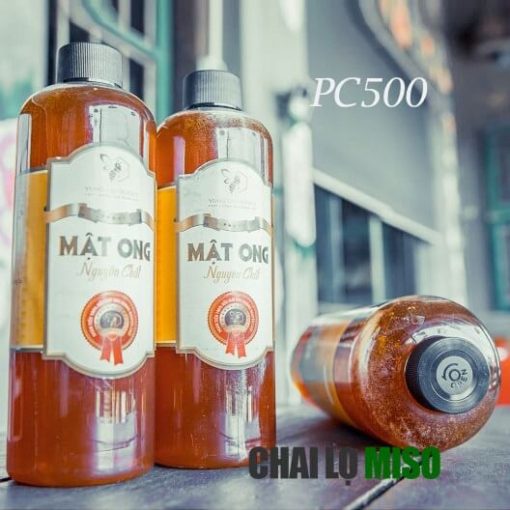 Chai nhựa PET cao 500ml nắp nhựa cao cấp