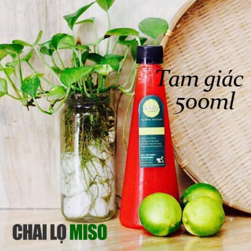 Chai nhua PET tam giac 500ml