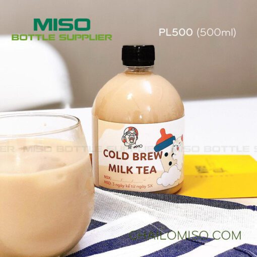 Chai nhựa PET 500ml lùn