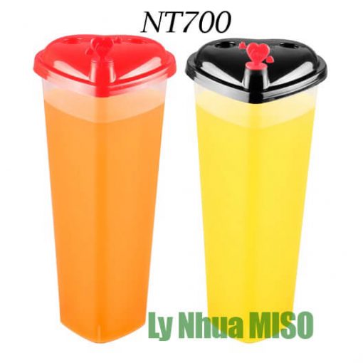 Ly nhựa hình trái tim 4